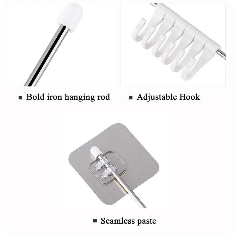 6 Hook Kitchen Tool Holder - HuxoHome