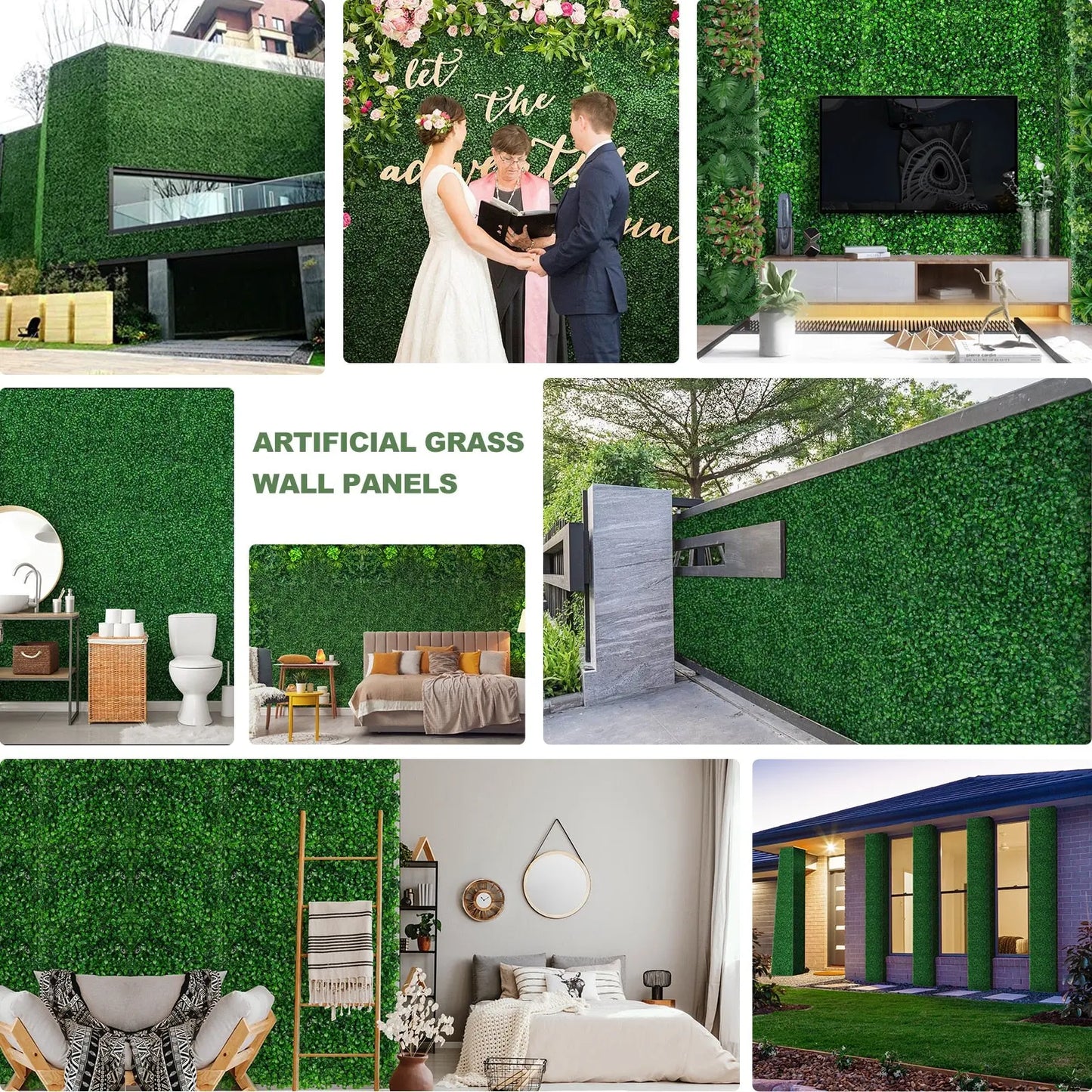 Artificial Grass Wall Panels - HuxoHome