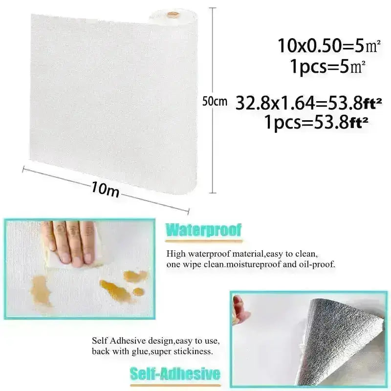 Linen Peel and Stick Wallpaper - HuxoHome