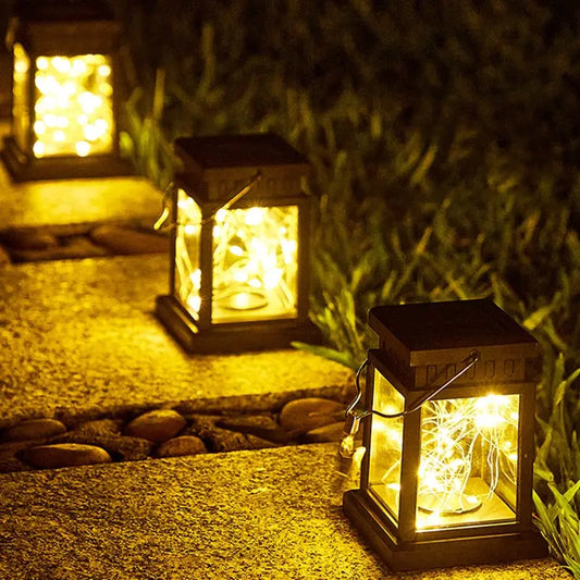 Contemporary Style Solar Powered Outdoor Lights