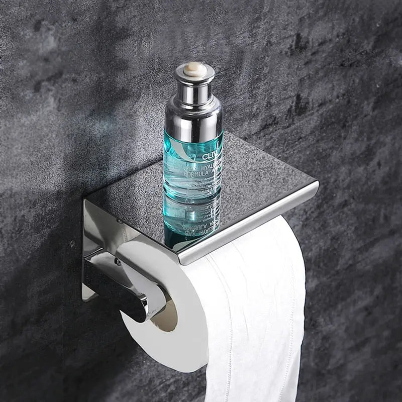 Stainless Steel Toilet Paper Holder - HuxoHome