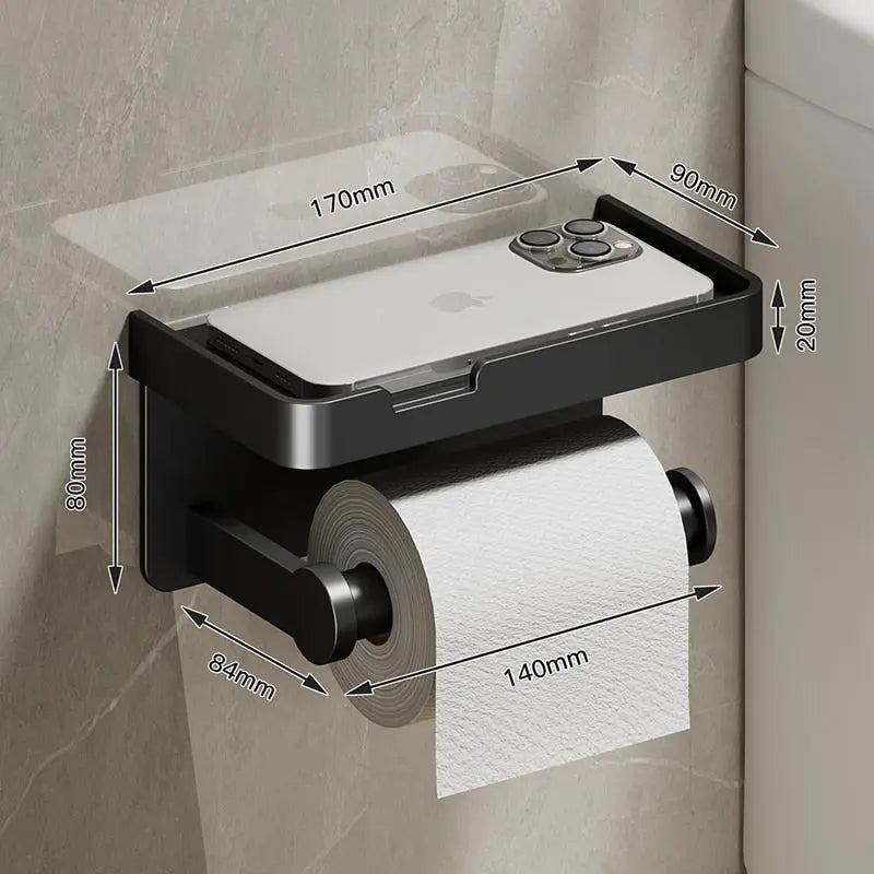 Stainless Steel Toilet Paper Holder - HuxoHome