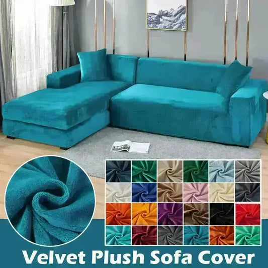 Velvet Sofa Cover - HuxoHome
