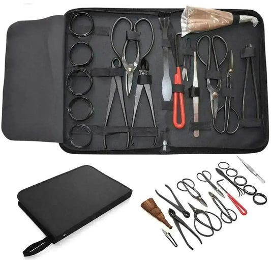 16-Piece Ultimate Bonsai Tools Set Perfect for Gardeners - HuxoHome