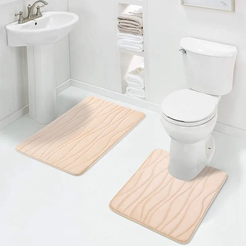 2 Piece Bathroom Rug Set - HuxoHome