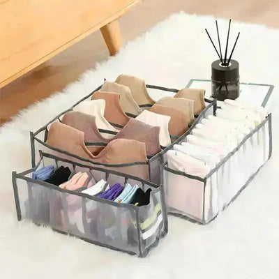 3-Pack Durable Clothes Storage Box for Organized Wardrobes