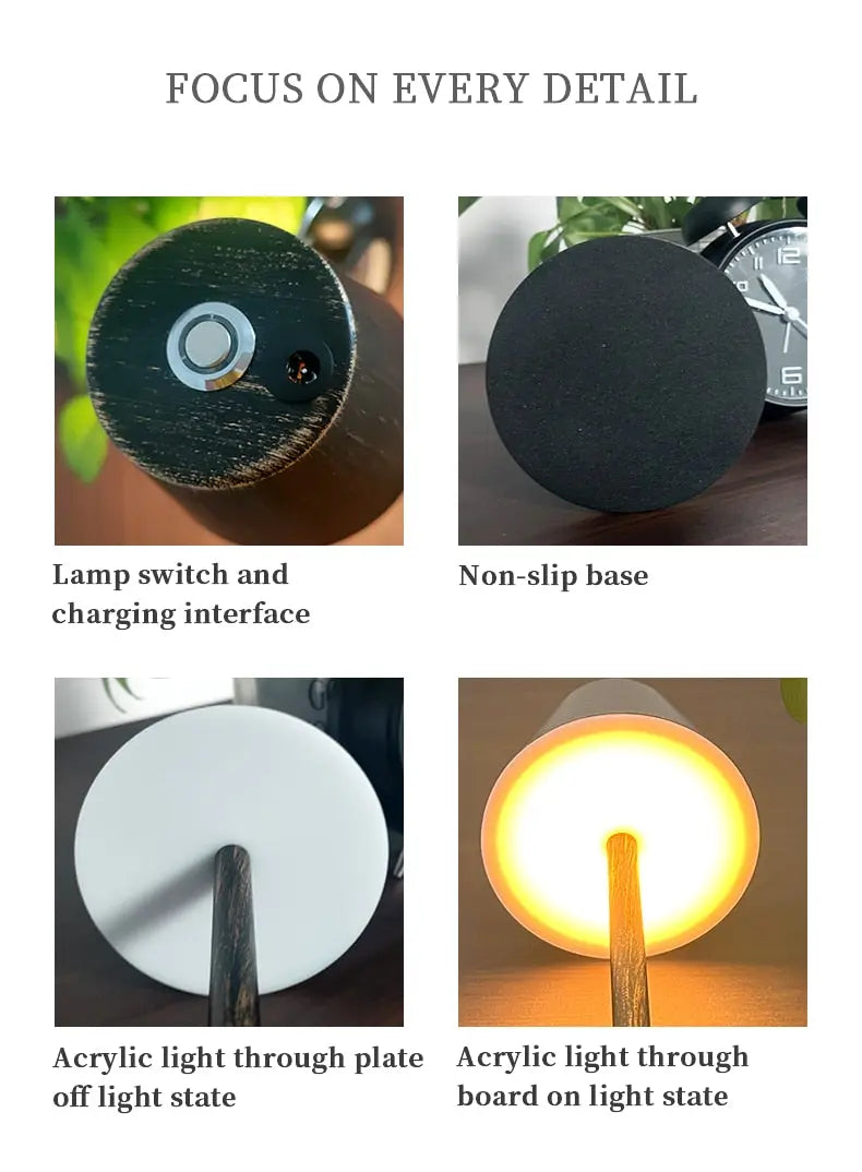 4 Colour Rechargeable LED Table lamp - HuxoHome