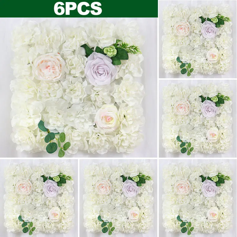 6PCS Artificial Flower Wall Backdrop - HuxoHome