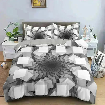 Vibrant Abstract 3D Bedding Set for Modern Bedroom Decor