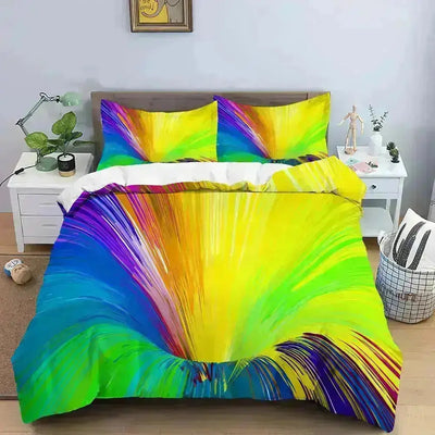 Abstract 3D Bedding Set - HuxoHome