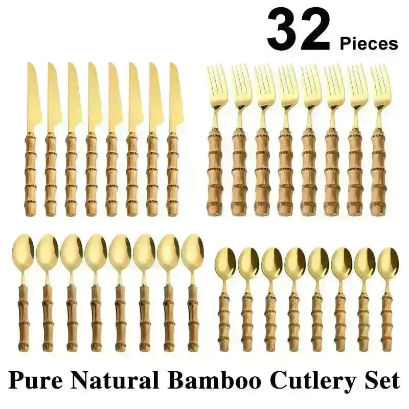Bamboo Cutlery Set - HuxoHome