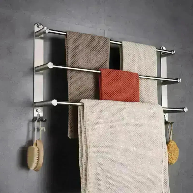 Bathroom Towel Rack With Hooks - HuxoHome