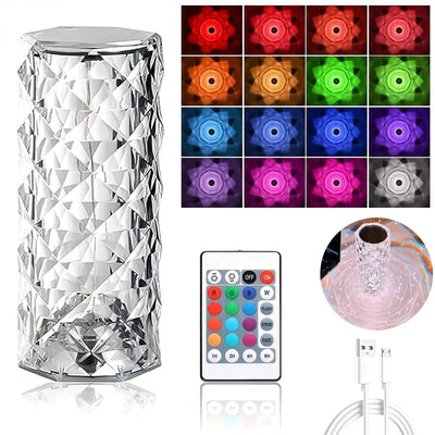 Crystal LED Table Lamp - HuxoHome