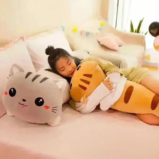 Cute Soft Cat Plush Pillow - HuxoHome