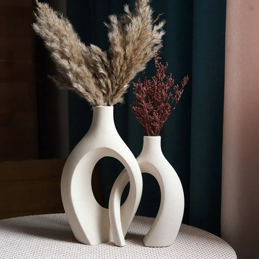 Elegant Embrace Ceramic Vases for Modern Homes