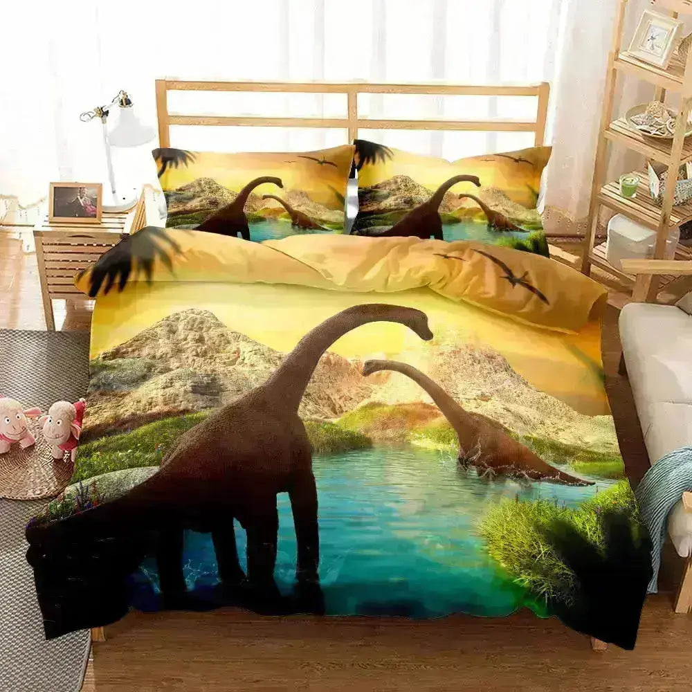 Dinosaur Bedding Set - HuxoHome