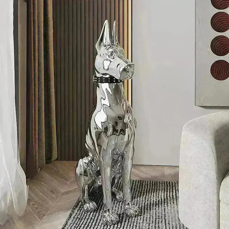 Dog Statues for Floor Decoration - HuxoHome
