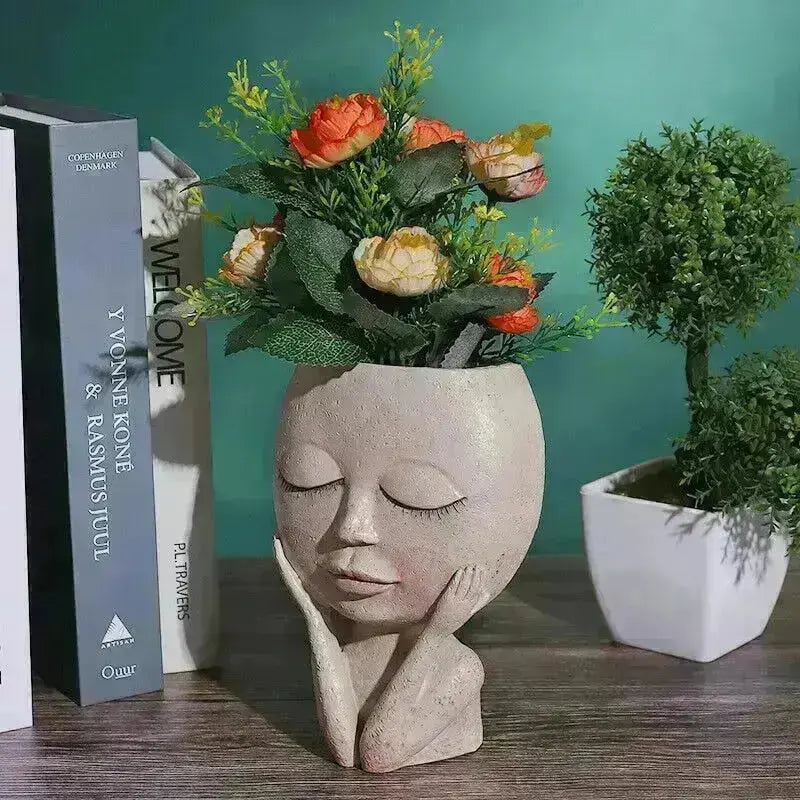 Face Flower Vase - HuxoHome