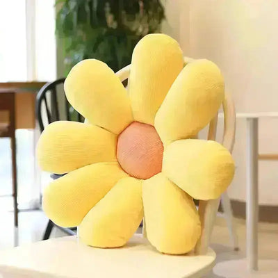 Decorative Daisy Design Plush Sofa Pillow