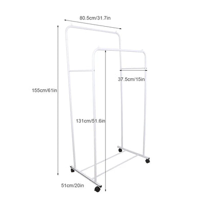 Heavy Duty Clothes Rack - HuxoHome
