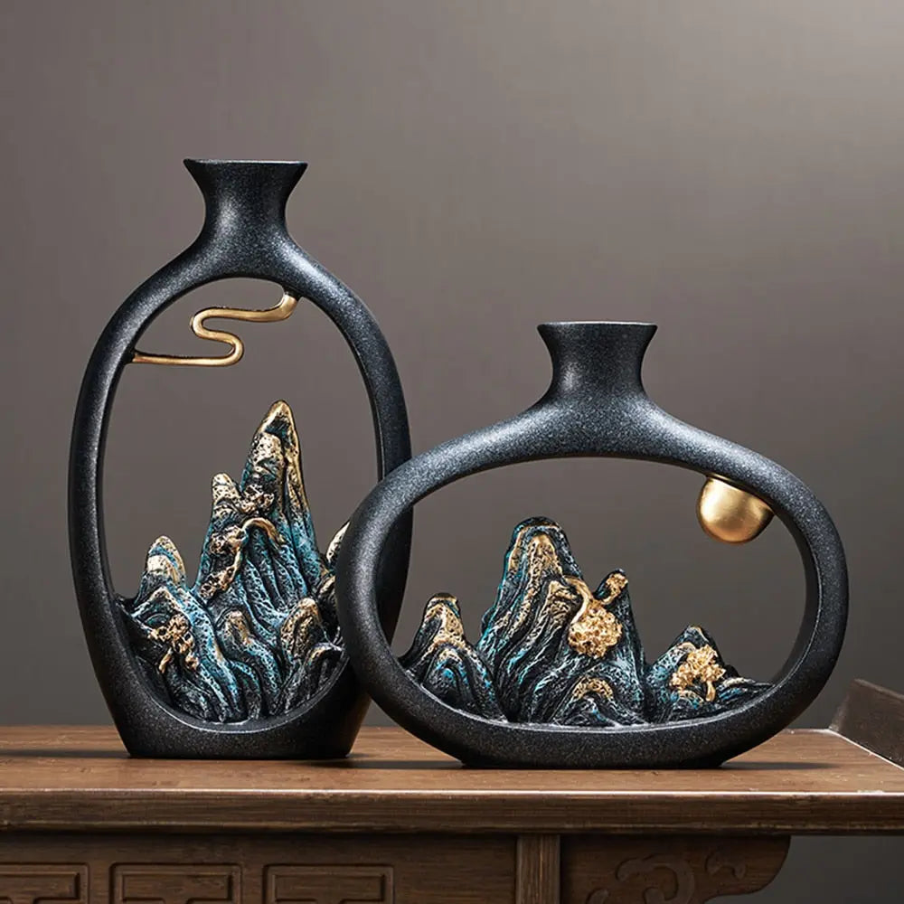 Japanese Style Decorative Vase - HuxoHome