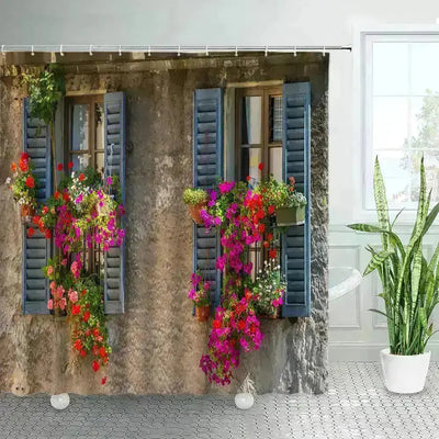 Nature-Inspired Landscape Shower Curtains - Bathroom Refresh