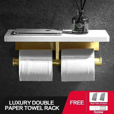 Marble Toilet Paper Holder - HuxoHome