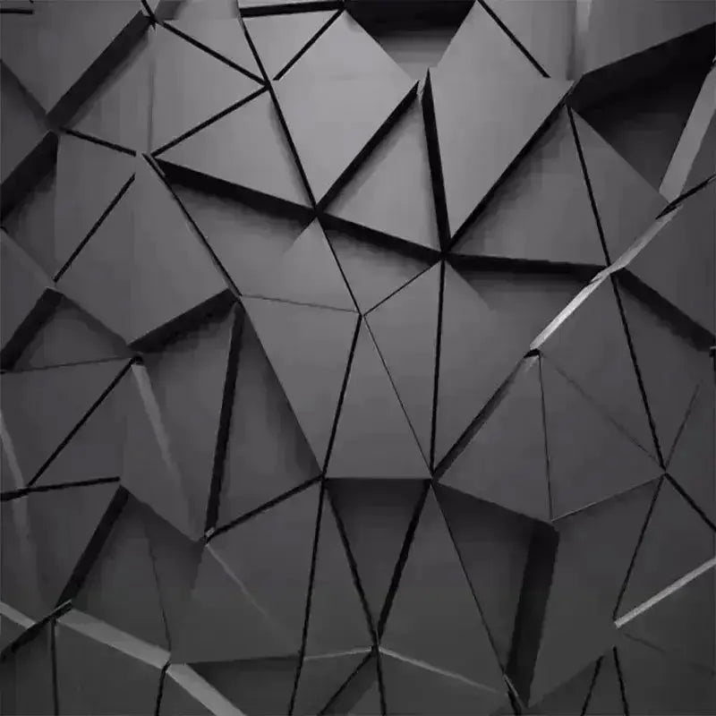 Modern 3D Geometric Wall Mural - HuxoHome