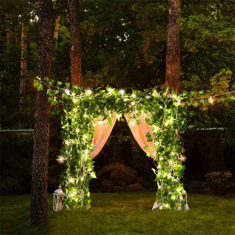 Flower Decorated Outdoor Solar Fairy Lights