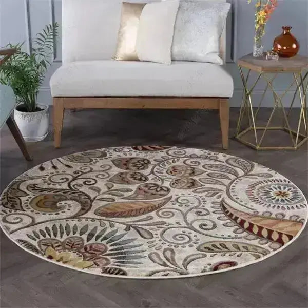 Round Carpet For Living Room - HuxoHome