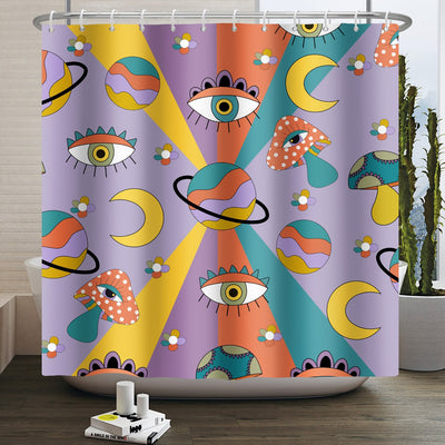 Retro Shower Curtain - HuxoHome