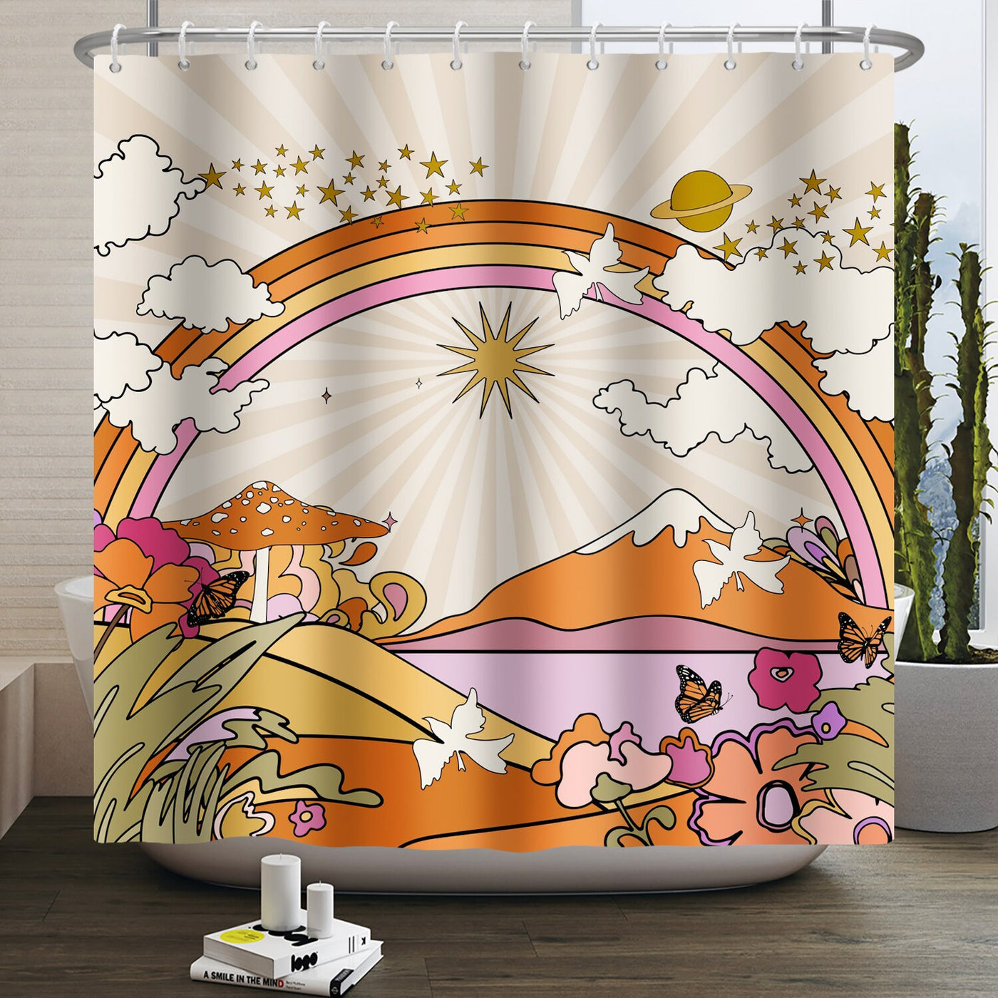 Retro Shower Curtain - HuxoHome