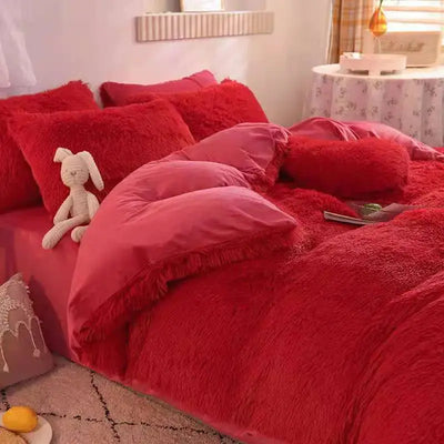 Polyester Soft Fluffy Bedding Set