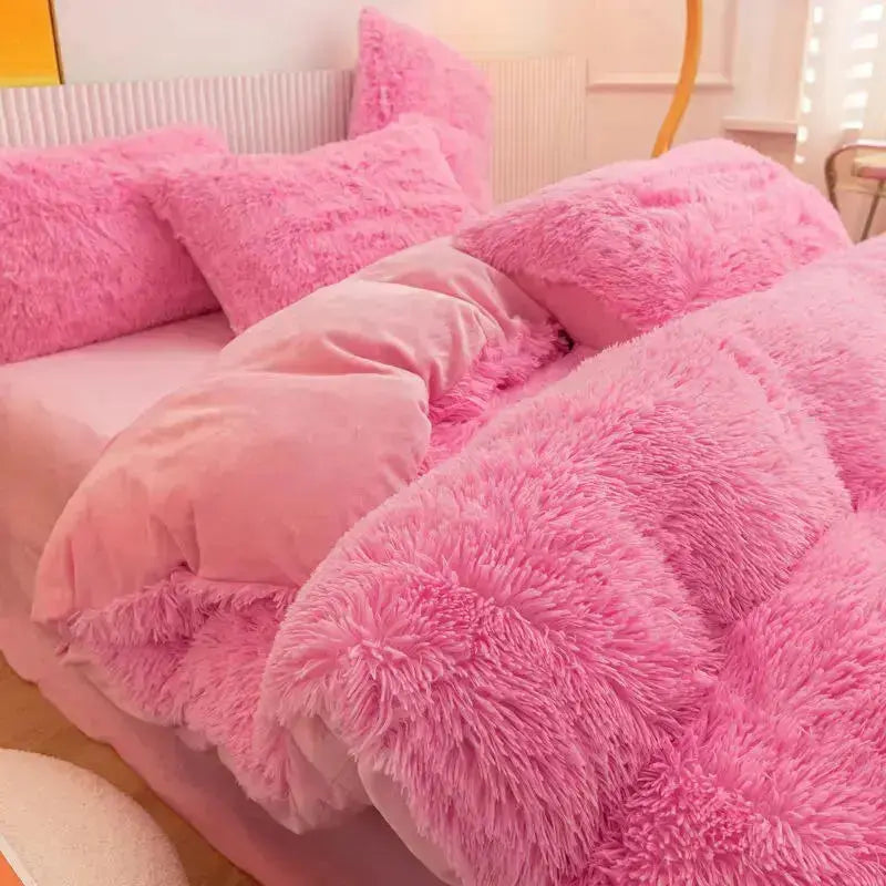 Polyester Soft Fluffy Bedding Set