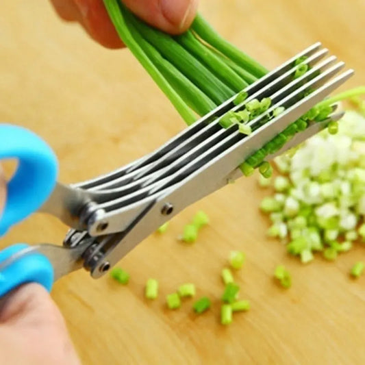 Stainless Steel Kitchen Salad Scissors - HuxoHome