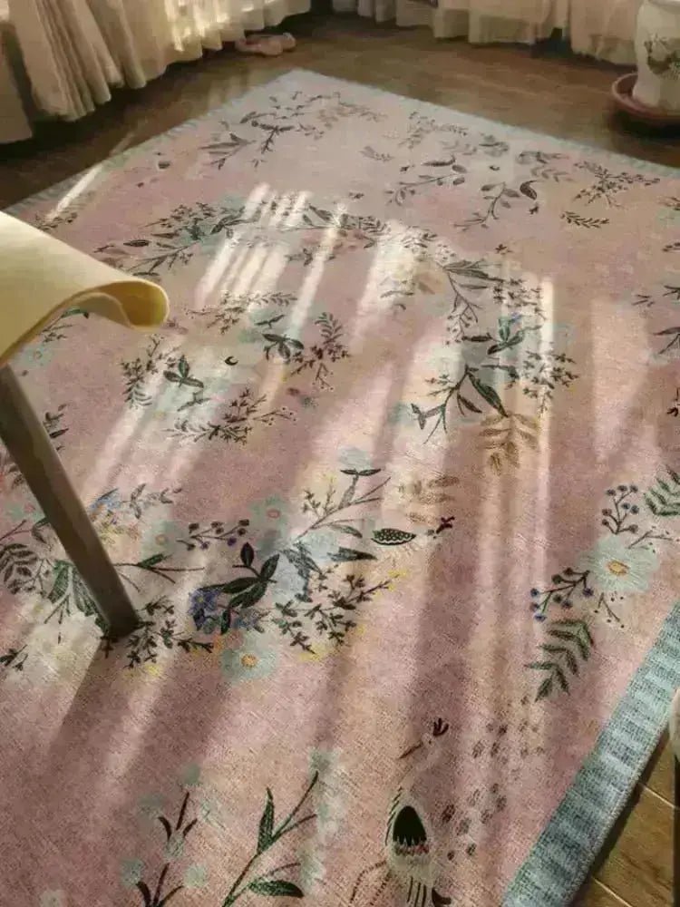 Vintage Flower Art Carpet - HuxoHome