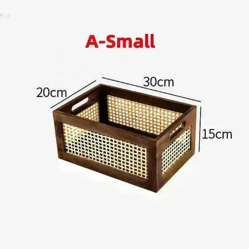 Wooden Storage Basket - HuxoHome